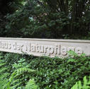 Schildhintergrund glatt vertieft herausgefräst.